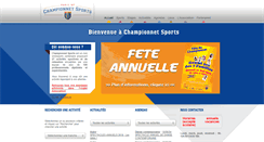 Desktop Screenshot of championnet-sports.org